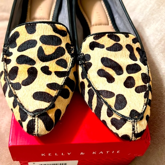 Kelly & Katie Jordi horsehair Leopard print Flats - Picture 2 of 7